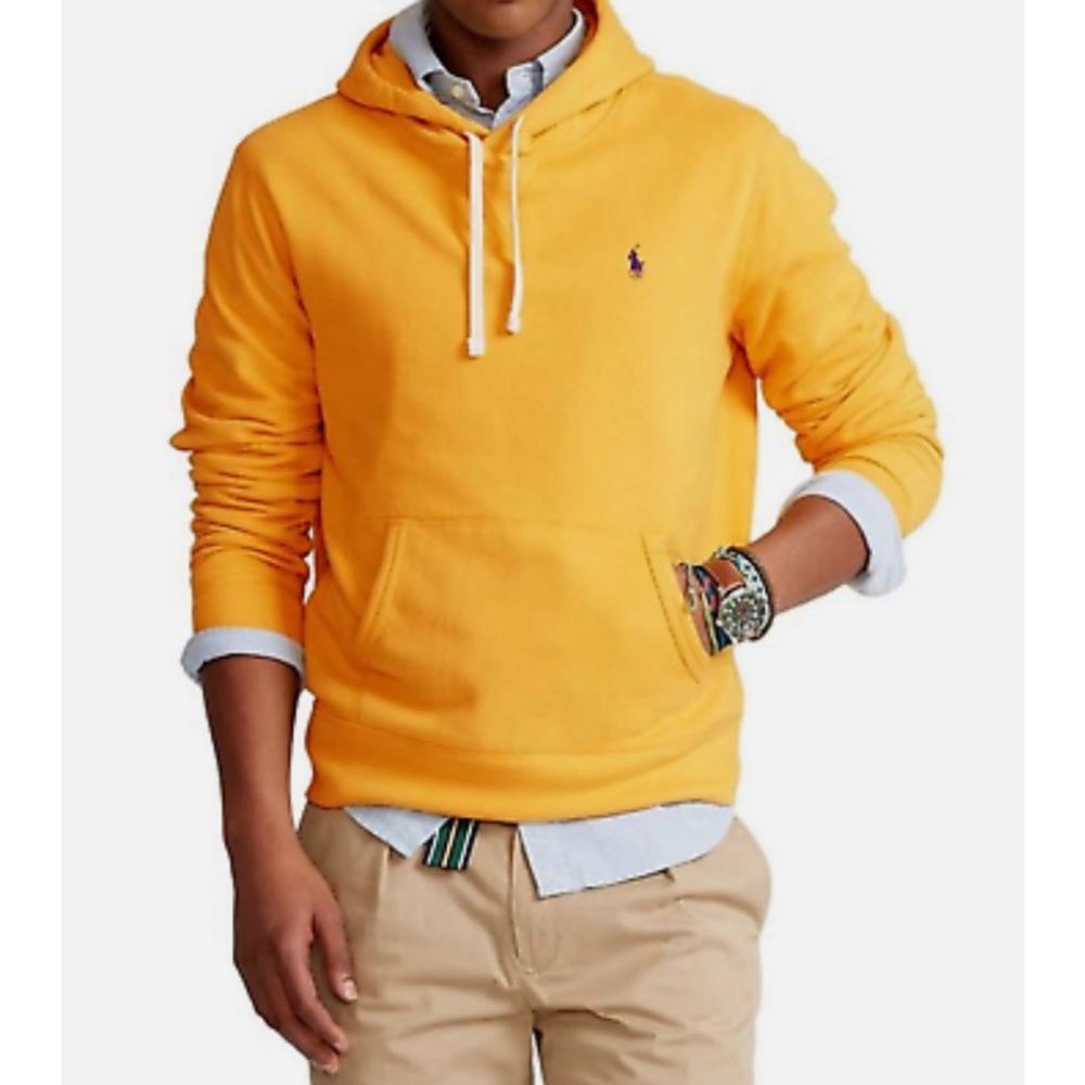 Polo Ralph Lauren Men’s Fleece Classic Embroidered Logo Hoodie Yellow Size 3XLT
